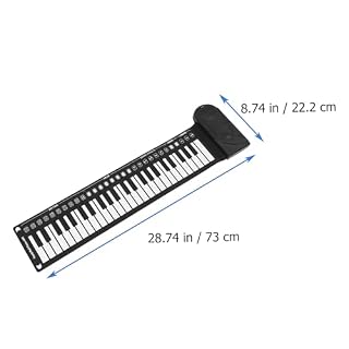 1 Jeu De 49 Touches De Piano Clavier De Musique Piano Pour Enfants Piano Abs Piano À 49 Touches Piano Enroulable Piano Éducatif Enroulable Pianos À Clavier Musique WESIEVYA - Les Beatles, Paul McCartney, John Lennon, RIngo Starr, George Harrison 1 Jeu De 49 Touches De Piano Clavier De Musique Piano Pour Enfants Piano Abs Piano À 49 Touches Piano Enroulable Piano Éducatif Enroulable Pianos À Clavier Musique WESIEVYA – Image 2
