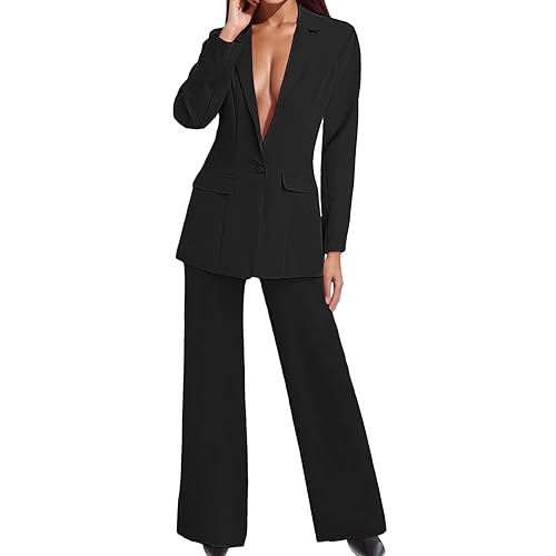 Hosenanzug Damen Festlich Elegant Business Hosenanzüge 2 Teiler Abendrobe...