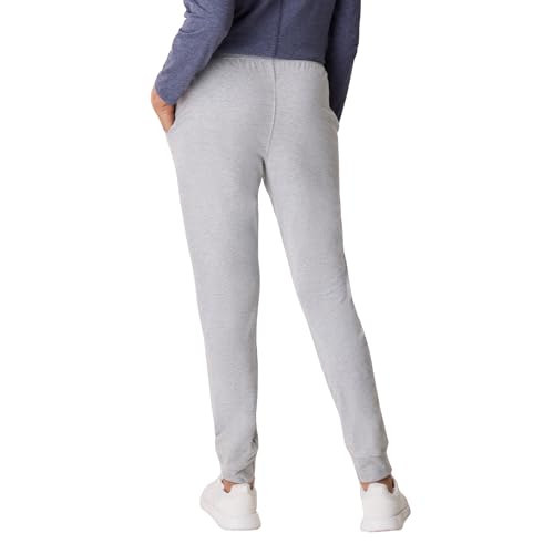Hanes Originals Joggers, 100% Cotton Jersey Sweatpants for Women, 29" Inseam, Light Steel, Small - image 2