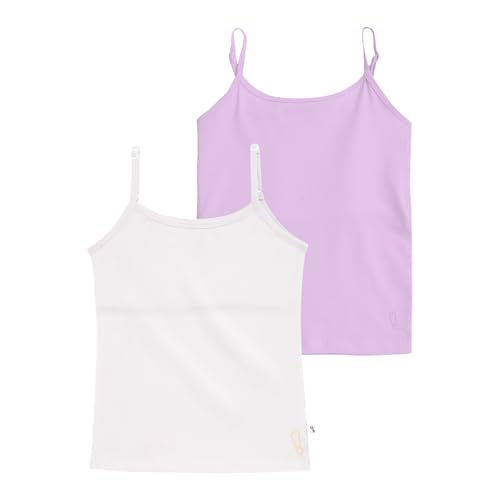 Image of YouGotPlanB Cotton Padded Camisole | Pack of 2 | Ages 8-16 Years | Built-in Light Padding | Full Coverage | Ideal for School