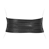 XZQTIVE Wide Elastic Belts for Women Dresses Black Waist Corset Belt for Women Fashion Wide Stretchy Belts, Black, 90cm