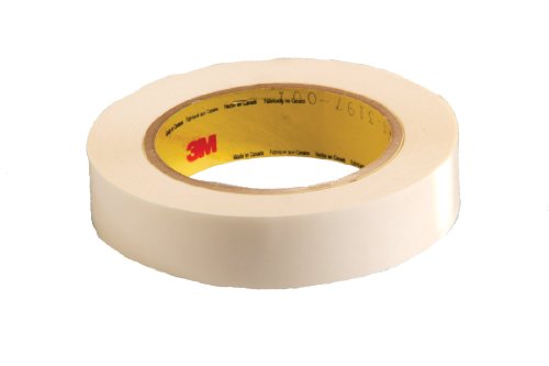 3M Double Coated Tape 444, Clear, 1/2 in x 36 yd, 3.9 mil, 72 rolls per case