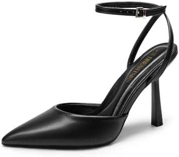 DREAM PAIRS High Heels for Women Closed Pointed Toe Dress Shoes f...