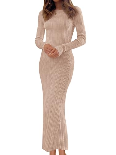 MEROKEETY Women's 2025 Long Sleeve Bodycon Sweater...