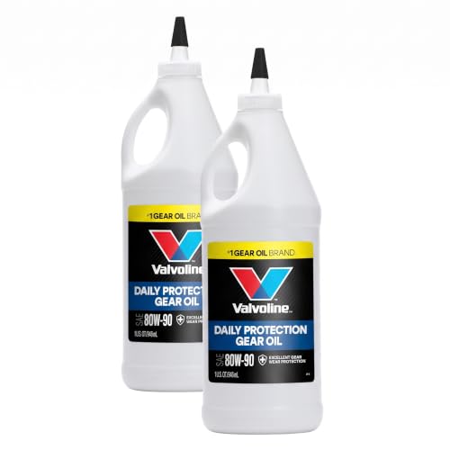 Valvoline High Performance SAE 80W-90 Gear Oil 1 QT 32 Fl Oz (Pack of 2)