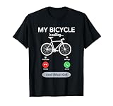 Amazon Casual Cycling Clothes for Cyclist My Bicycle Is Calling Funny Cycling T-Shirt #ad