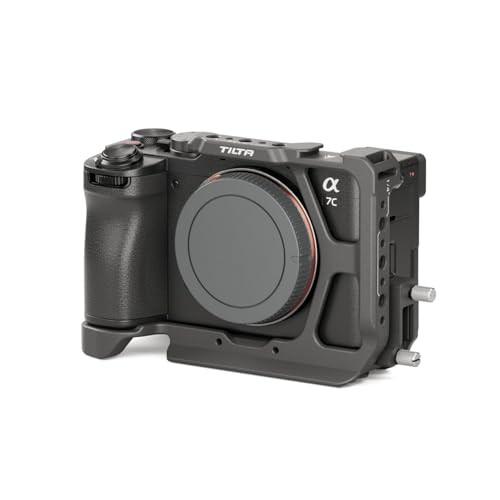 Tilta Demi-cage pour appareil photo compatible avec Sony a7C II/a7C R | Conçu sur mesure | Accessoires de montage | Prêt ARCA | Serre-câble (noir)