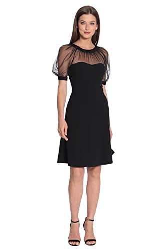 Image of Maggy London Women's Illusion Dress Occasion Event Party Holiday Cocktail Guest of Wedding.