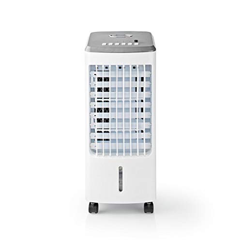 Preisvergleich Produktbild Nedis - Luftkühler - Klimagerät - Wassertank mit Fassungsvermögen von 3 l - 270 m³ / h - Luftbefeuchtung - Timer - Fernbedienung - Mit zwei Eispacks