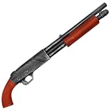 30” Foam Horror Movie Pump Shotgun with Brown Grip Replica | Collectible Cosplay Prop | Lightweight Safe Costume Accessory