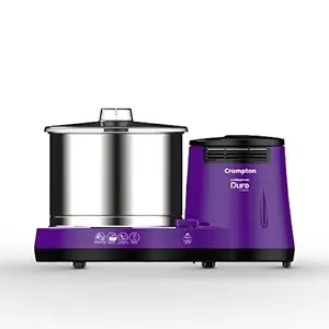 Crompton's Duro Classic Wet Grinder with 150W Motor for Uniform Grinding, High Grade 2L Stainless Steel Drums, Strong ABS Body & 5 Years of Warranty on Motor