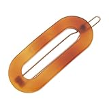 Small Tortoise Clip for Thin Hair, Mini Oval Hair Barrette for Women, Gentle Hold, Damage-Free and Comfortable All-Day Wear | France Luxe