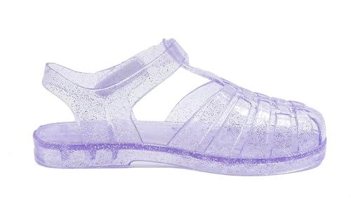 Image of GUGUYeah Jelly Sandals for Girls,Closed Toe Princess Costume Summer Dress Shoes Fisherman Gladiator Water Beach Flat Sandals for Toddler /Little Kid /Big Kid