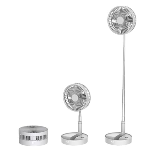 Klack Ventilador multifunción extensible y plegable, con cable y batería, 3 velocidades