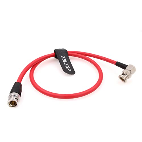 ZBLZGP 12G-SDI LV-61S BNC Male to Right Angle BNC Male 75 ohm Coaxial shielded Cable for 4K Video Camera, Red, 30CM - Image 3