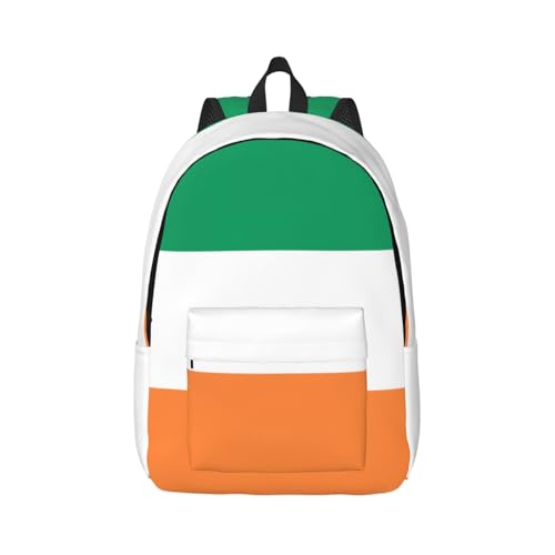 Sac à dos d'extérieur adulte imprimé drapeau irlandais pour rando et loisirs