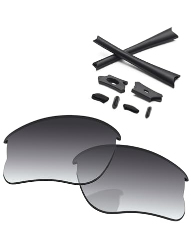 Image of Replacement Lenses & Rubber Kits for Oakley Flak Jacket XLJ OO9009 63mm - Precision Fit, UV Block, Impact Resistant
