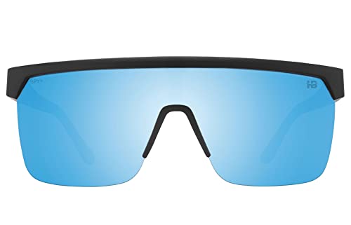 SPY Flynn 5050 Matte Black - Happy Boost Polar Ice Blue Mirror2