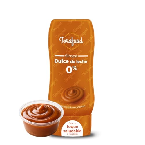 Sirope Zero Dulce de Leche 330ml | 0% Azúcares Añadidos | Ideal para Postres, Frutas, Helados, Tortitas y Más | Alternativa Saludable | Torafood