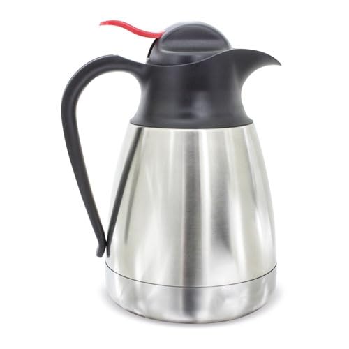 Traineando | Termo Jarra para café, leche, mate, agua caliente y fría | 1,2 Litros | Acero Inoxidable | Termo para bebidas calientes y frías