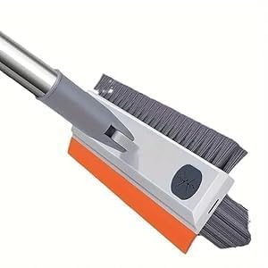3 in 1 Bathroom and Toilet Cleaning Brush with Scrubber, Corner Brush and Wiper for Floor, Wall, Tiles and Washroom Cleaning with Handle Attachment.(Multicolour | Pack of 1)-image-25