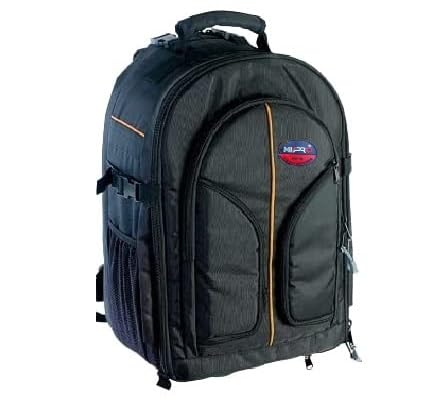 dslr new big camera bag waterproof for camera lens accessories tripod monopod heavy duty (black) (dslr, camera backpack).