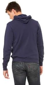 Bella + Canvas Unisex Poly-Cotton Fleece Pullover Hoodie - NAVY - 2XL - (Style # 3719 - Original Label) - Image 2