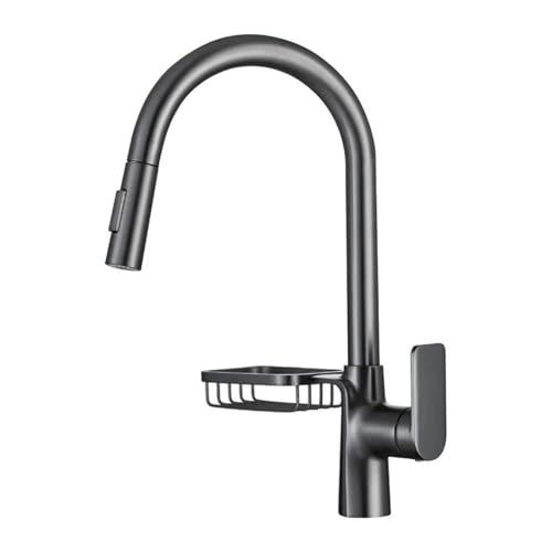 Grifo de cocina mezclador de cobre giratorio con accesorio flexible para el fregadero 5