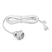 ArtifactDesign White Fabric Cord Set 15 Feet Hanging Pendant Light Fixtures, Uses Standard Size E-26 Light Bulb, Great For Industrial Vintage DIY Projects