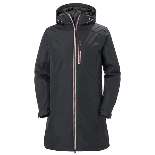 Helly Hansen Damen Jacke Long Belfast Jacke, Ebony, L, 62395
