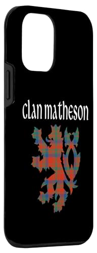 Image of iPhone 12 mini Clan Matheson Tartan Scottish Family Name Scotland Pride Case