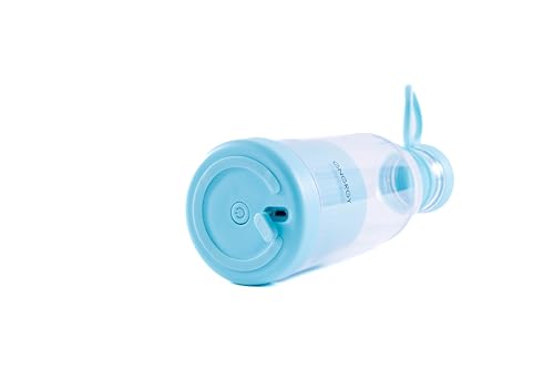 Image of Urban Edge Plastic 420 ml USB Rechargeable Multicolour Portable Blender | Mini Juicer for Smoothies, Milkshakes & Fruit Juices | Lightweight, Leak-Proof, and Easy to Clean | Blue Colour, 300 Watts