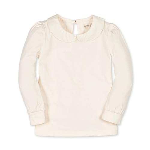 Image of Hope & Henry Girls' Peter Pan Mix Media Top