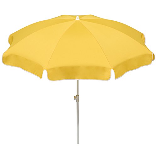 Schneider Sonnenschirm Ibiza, goldgelb, 240 cm rund, 681-04, Gestell Stahl, Bespannung Polyester,...