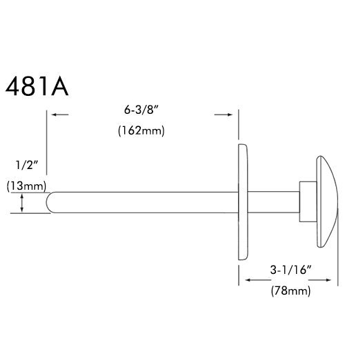 Kason 486D Recessed Inside Release | Minimum Door Thickness 2-11/16 - View #13