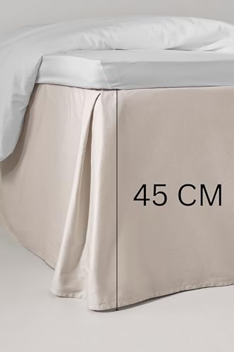 Faldón para cama Jotex Zack para ocultar somieres con tela suave de 45 cm 4