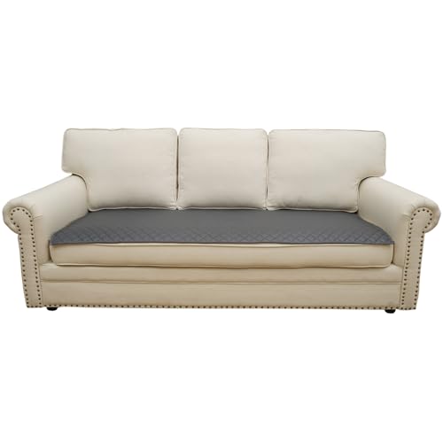 Eismodra Couch Covers for 3 Cushion Couch Sofa Cover Sectional Slipcovers Washable Furniture Protector for Dogs Pet L Shaped Chaise Lounge,Dark Gray 28 x 70 inches (Only 1 Piece)