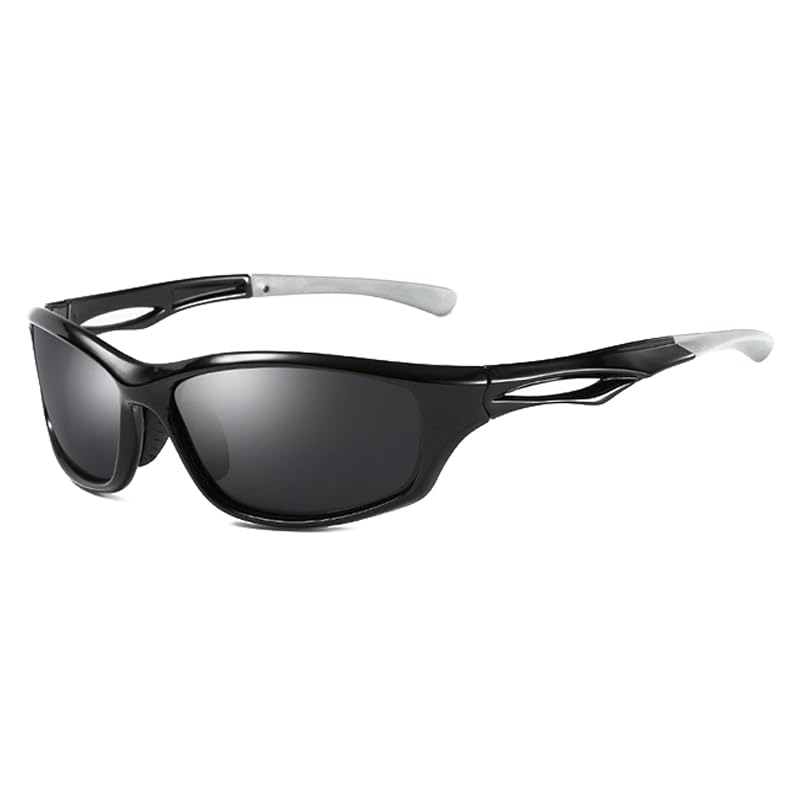 Merciband Okulary sportowe okulary przeciwsłoneczne 2 kolory polaryzacyjne okulary przeciwsłoneczne UV400, unisex sportowe okulary przeciwsłoneczne dla mężczyzn kobiet