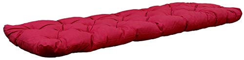 Chicreat Cuscino Da Panchina, Rosso, 150 X 50 X 8 Cm