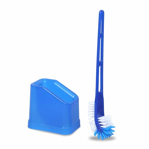 HIC HAMARA INDIA CLEAN Plastic Double Hockey Shape Toilet Cleaner Brush With Holder Stand, Toilet Cleaning Brush For Western And Indian Toilet, Bathroom Brush For Toilet Cleaning (B0CQ2MKNQ2) Amazon Price History, Amazon Price Tracker