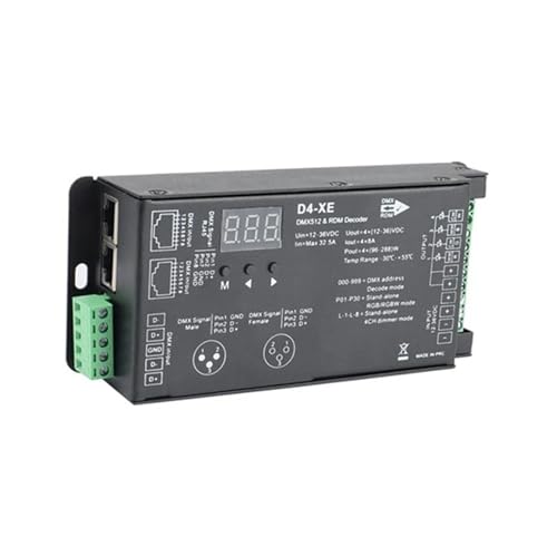 Décodeur PWM 4 canaux D4-XE 12V 24V 36V pour ruban LED RGB sans scintillement
