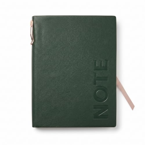 Image of A5 Premium Leatherette Diary Notebook with Metal Pen, Ruled Journal for Office Meetings, Daily Planner, Business Notebook, Writing Journal, Work Organizer, Executive Notebook for Men & Women