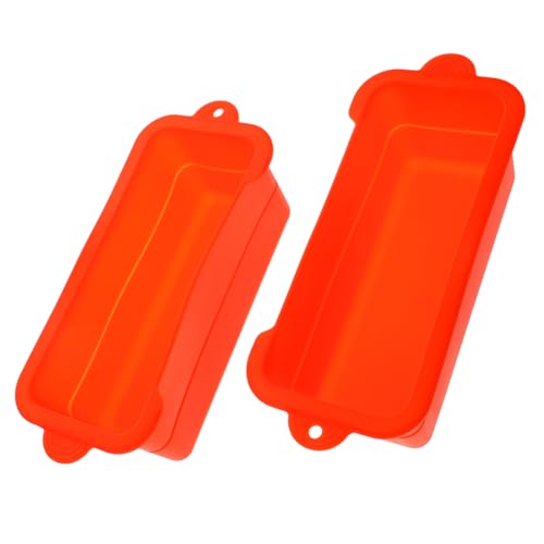 POPETPOP 2 De Silicona para Recipientes De Grasa Reutilizables para Plancha Freidoras Y Camping Gel De Sílice Naranja