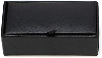 Cuff Links Storage Box – Velvet Lined Display Case For Cufflinks, Rings & Small Jewelry Organizer