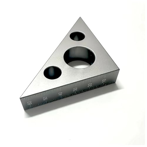 Équerre en alliage d'aluminium triangulaire avec cales étalons pour réglage de hauteur