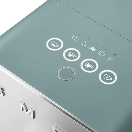 Smeg, Automatische Espressomaschine BCC01EGMEU, Vollautomat, Integrierte Kaffeemühle, Thermoblock-System, 1,4 L Wassertank, Kompakte Größe, 1350W, Smaragdgrün-matt – Bild 3