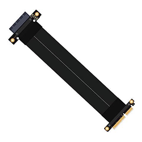 SUPERPLUS Pcie Extension Cable pcie Extension Cable 4X Extension Cable pcie Extension Cable pcie Riser (4X 180 Degree 20cm) Cover