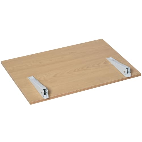 Miniatura 7 de Homcom Mesa Plegable De Pared Mesa Abatible De Pared De Madera Ahorra Espacio Para Cocina Comedor Dormitorio Carga 10 Kg 60x40x20 Cm Natural