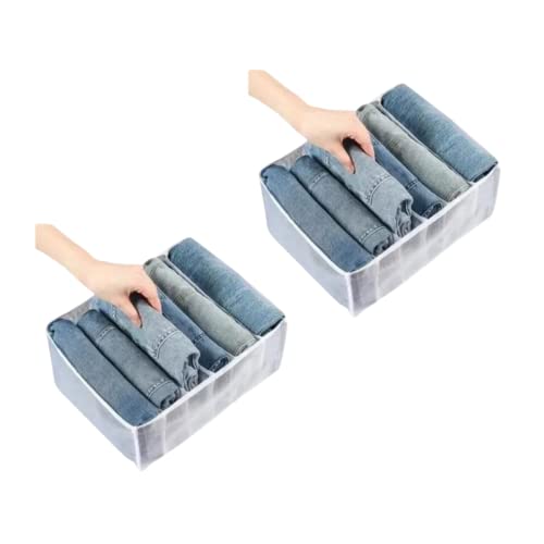 Kit 2 Colmeia organizadora para calça jeans bermuda toalha roupa academia camiseta organiza gaveta a