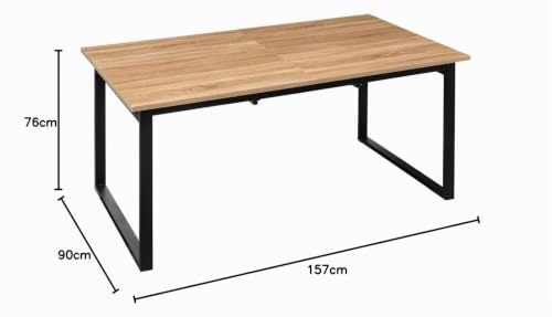 Miniatura 2 de 5five - Mesa Extensible Aliaj, 6-8 Personas, Efecto Roble Natural